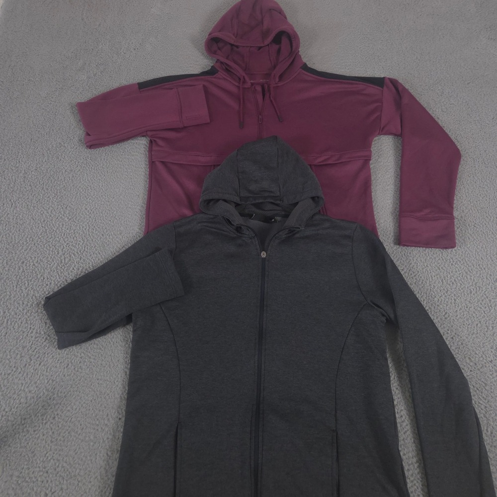 LOT OF 2 Under Armour Hoodie Womens XL UA Tech Terry Full Zip ColdGear Pocket